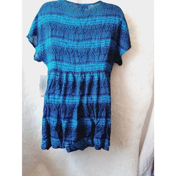 Liz Lange blue NWT sz xs blouse - Picture 2 of 4